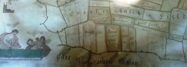 Land Surveyor James Sartain produced this map of the Estate of Thomas Beach Esq. in 1749. 